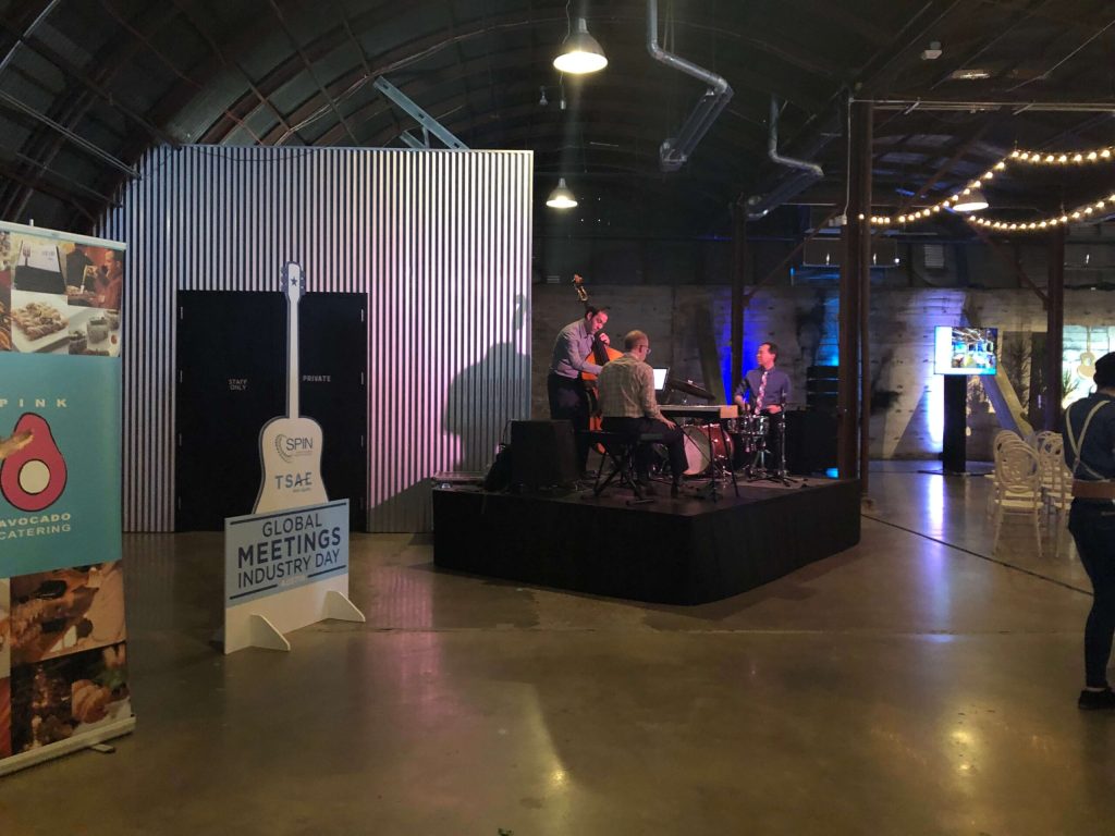 This is the band performing at Global Meetings Industry Day 2019